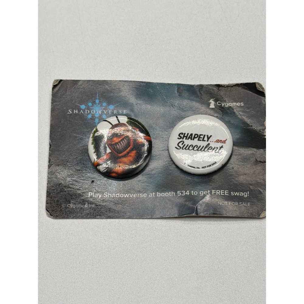 Cygames Shadowverse Game Promo Button‎ Pins Set Monster Character Art